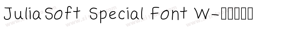 JuliaSoft Special Font W字体转换